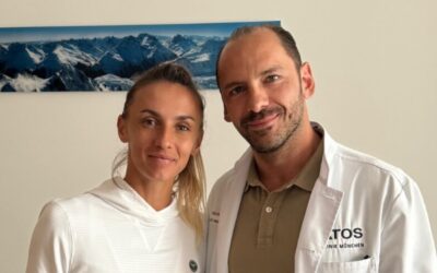 لاعبة التنس المحترفة ليسيا تسورينكو تتلقى العلاج في عيادة ATOS في ميونيخ